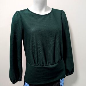 Anne Taylor Dark green top Small